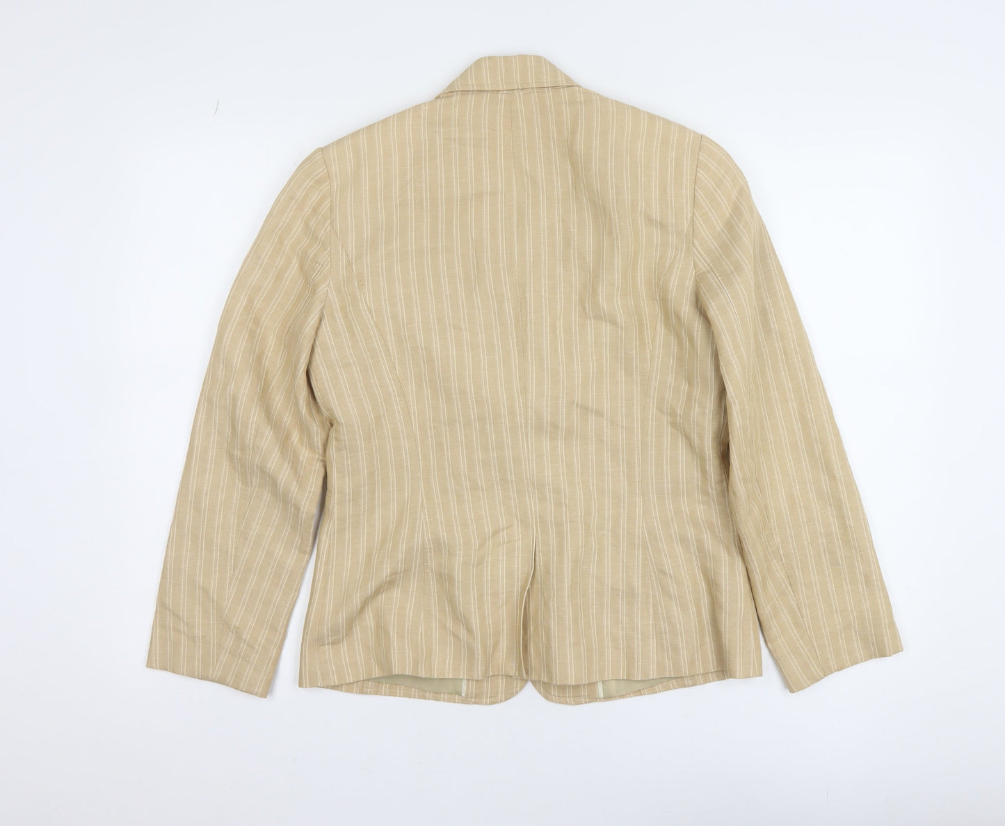 Womens UK Size 10 Marks and Spencer Regular Beige Blazer