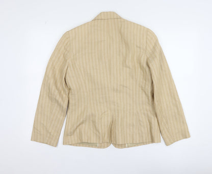 Womens UK Size 10 Marks and Spencer Regular Beige Blazer