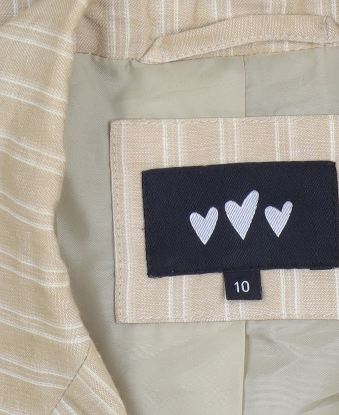 Womens UK Size 10 Marks and Spencer Regular Beige Blazer