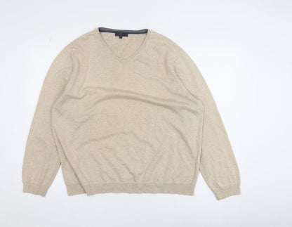 Mens UK Size XL Jasper Conran Beige Pullover Jumper