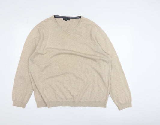 Mens UK Size XL Jasper Conran Beige Pullover Jumper