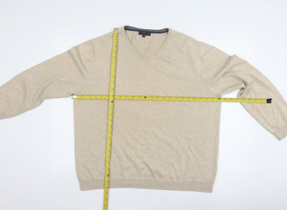 Mens UK Size XL Jasper Conran Beige Pullover Jumper