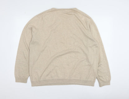 Mens UK Size XL Jasper Conran Beige Pullover Jumper