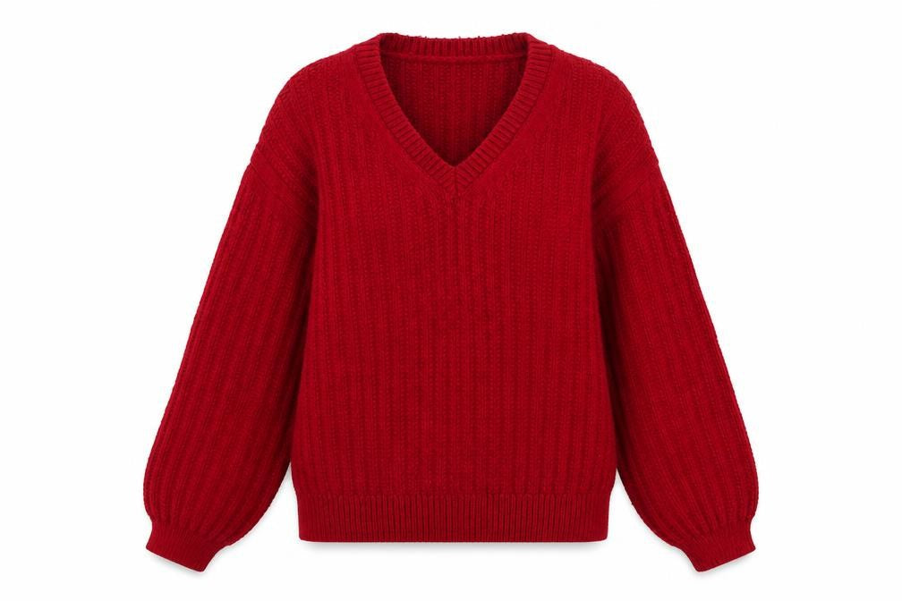 Womens UK Size S Marks and Spencer Red Pullover Jumper