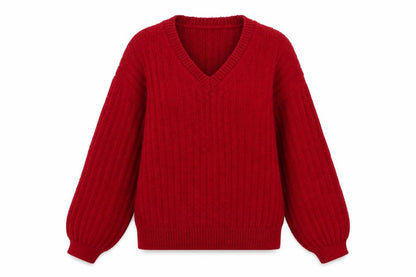 Womens UK Size S Marks and Spencer Red Pullover Jumper