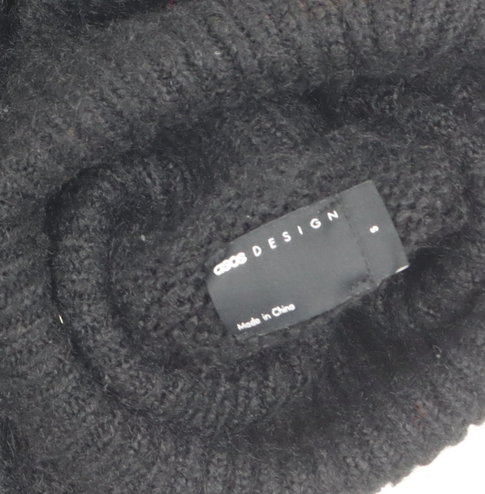 Womens UK Size S ASOS DESIGN Black Pullover Jumper