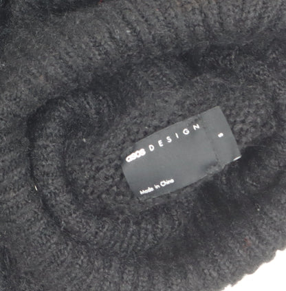 Womens UK Size S ASOS DESIGN Black Pullover Jumper