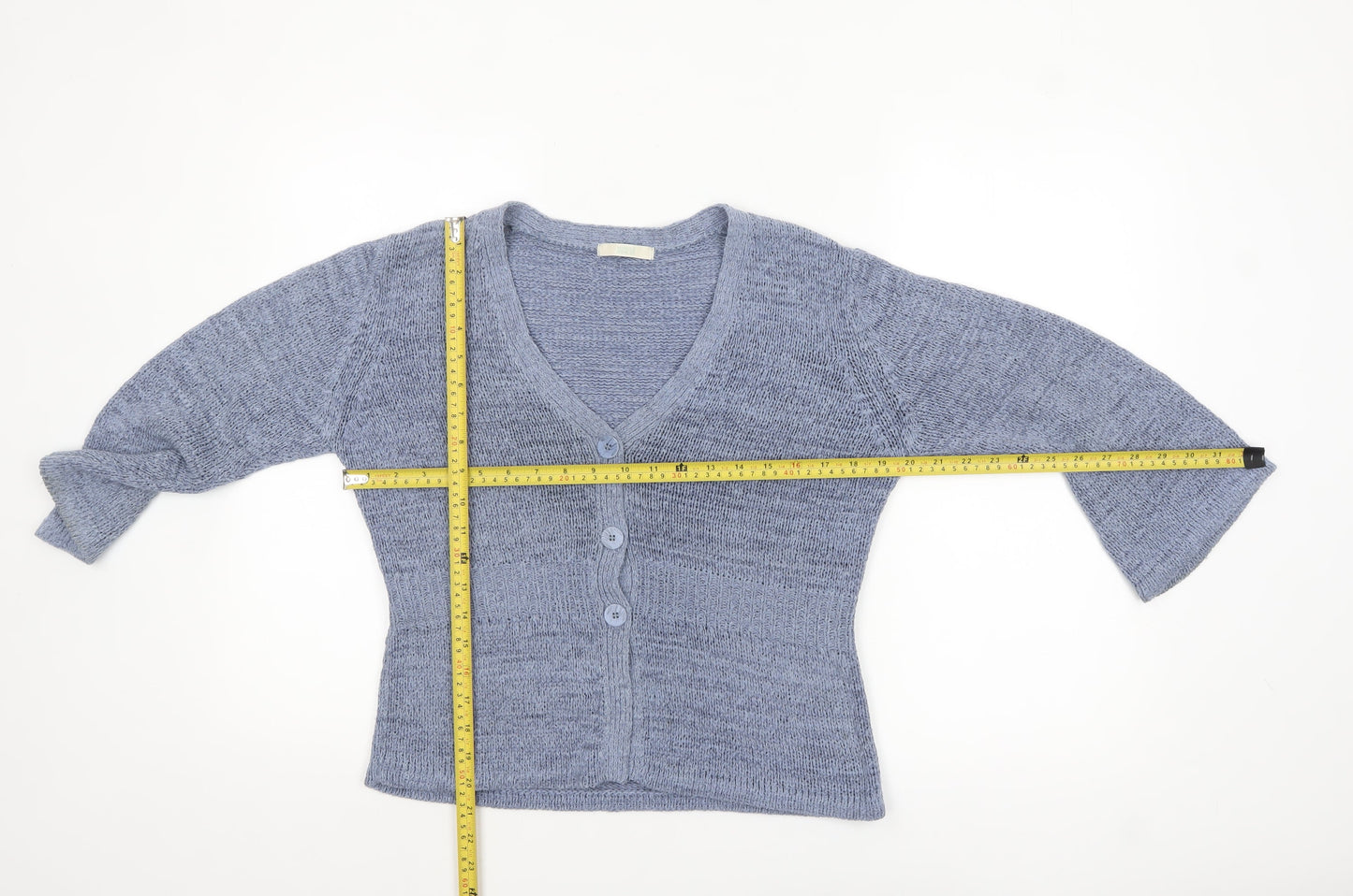 Womens UK Size 12 Marks and Spencer Blue Cardigan Jumper