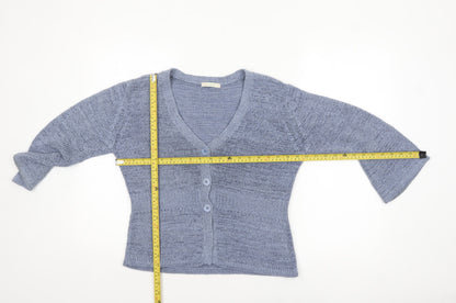 Womens UK Size 12 Marks and Spencer Blue Cardigan Jumper
