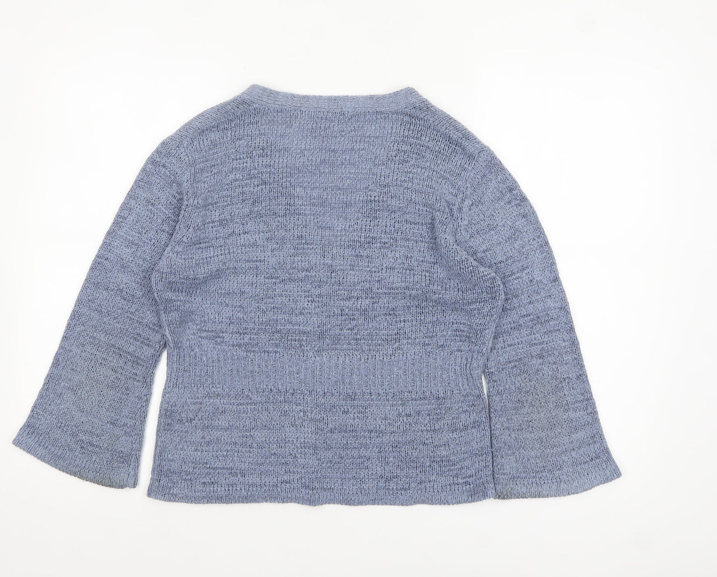 Womens UK Size 12 Marks and Spencer Blue Cardigan Jumper
