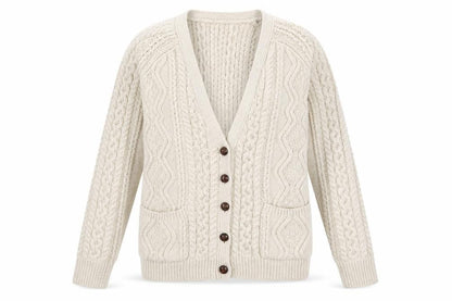 Womens UK Size 6 Topshop Ivory Cardigan Jumper