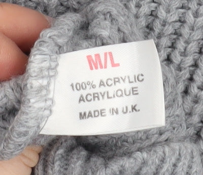 Womens UK Size M/L Missguided Grey Pullover Jumper