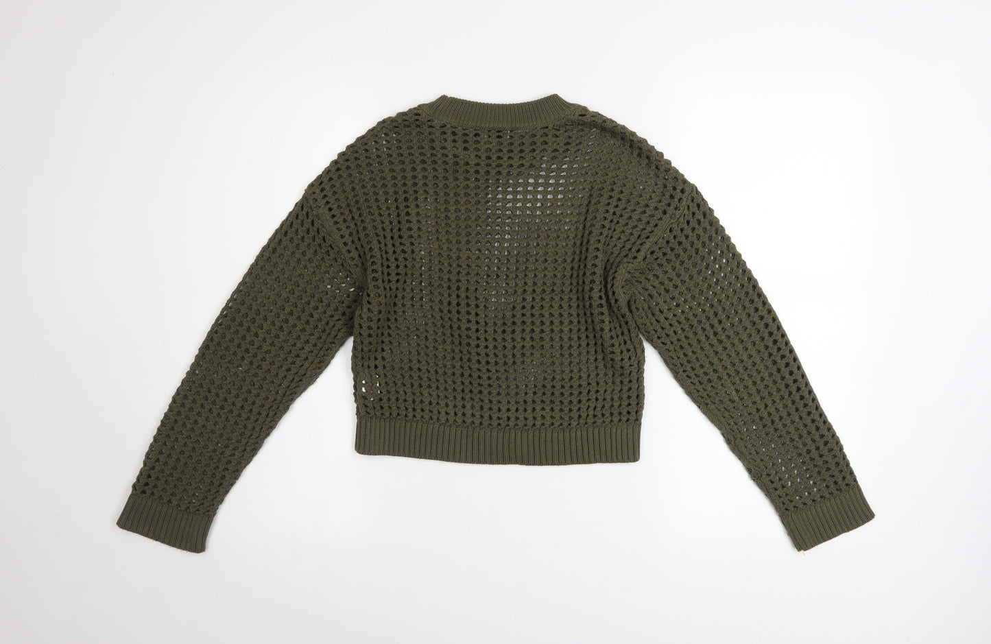Girls UK Size 10-11 Years New Look Green Pullover Jumper