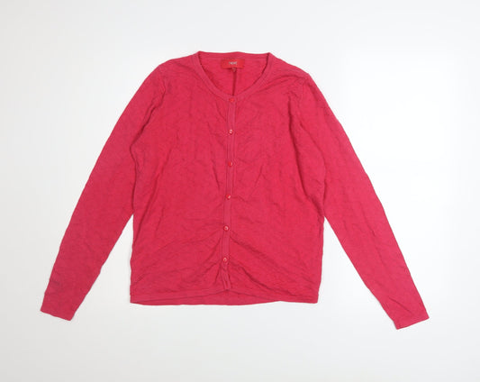 Womens UK Size 10 NEXT Pink Cardigan Jumper