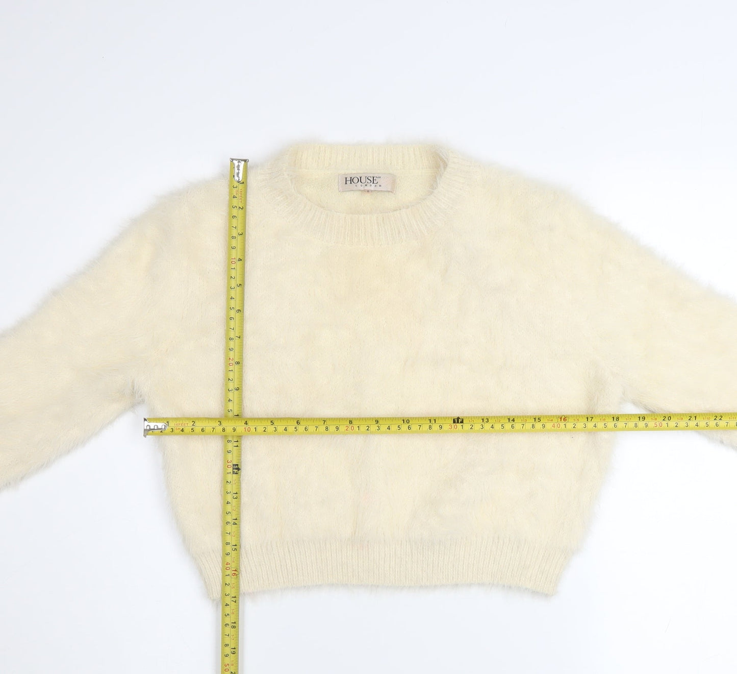 Womens UK Size S House of London Ivory Pullover Jumper