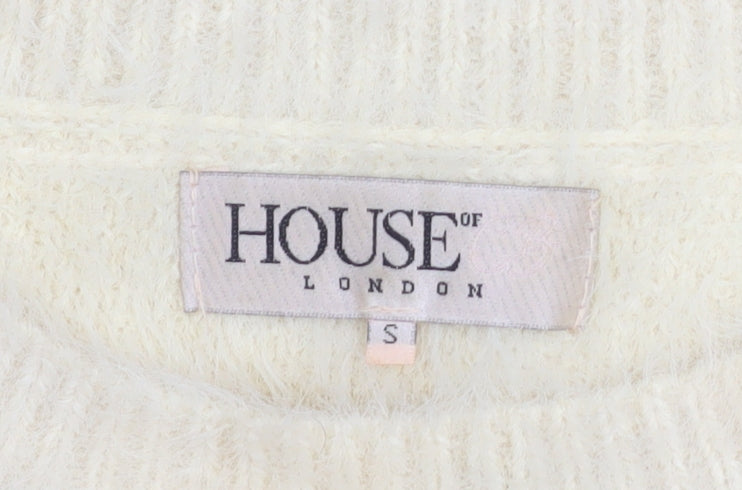 Womens UK Size S House of London Ivory Pullover Jumper