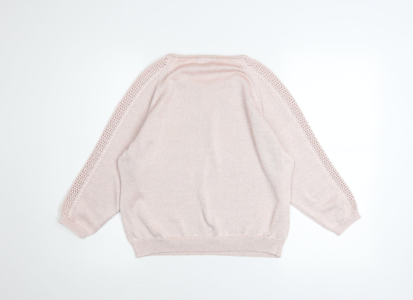Womens UK Size 14 Marks and Spencer Pink Pullover Jumper