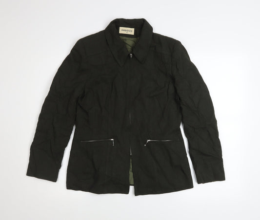 Womens UK Size 12 Ambience Black Basic Jacket