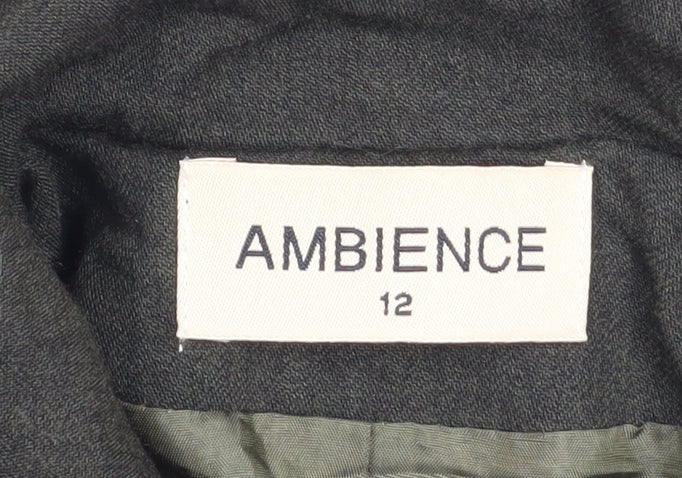 Womens UK Size 12 Ambience Black Basic Jacket