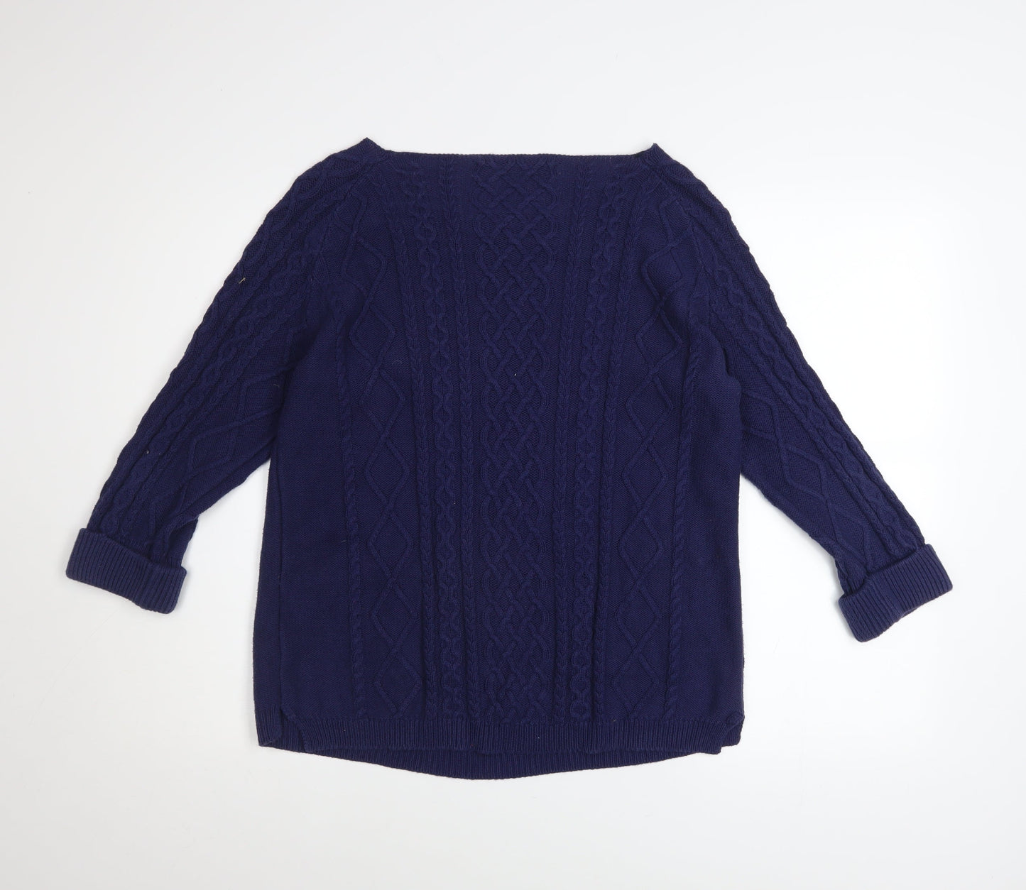 Womens UK Size L TRU collection Blue Pullover Jumper
