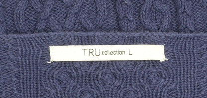Womens UK Size L TRU collection Blue Pullover Jumper