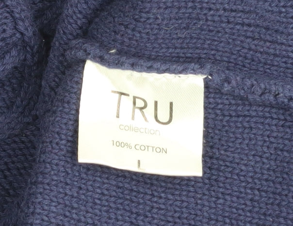 Womens UK Size L TRU collection Blue Pullover Jumper