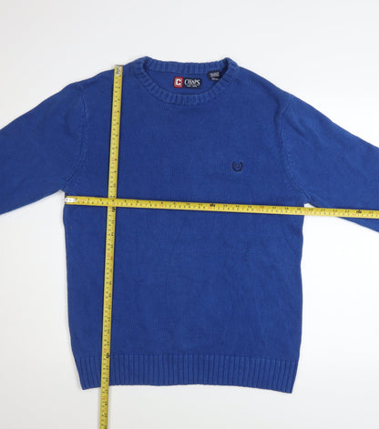 Mens UK Size M Chaps Blue Pullover Jumper