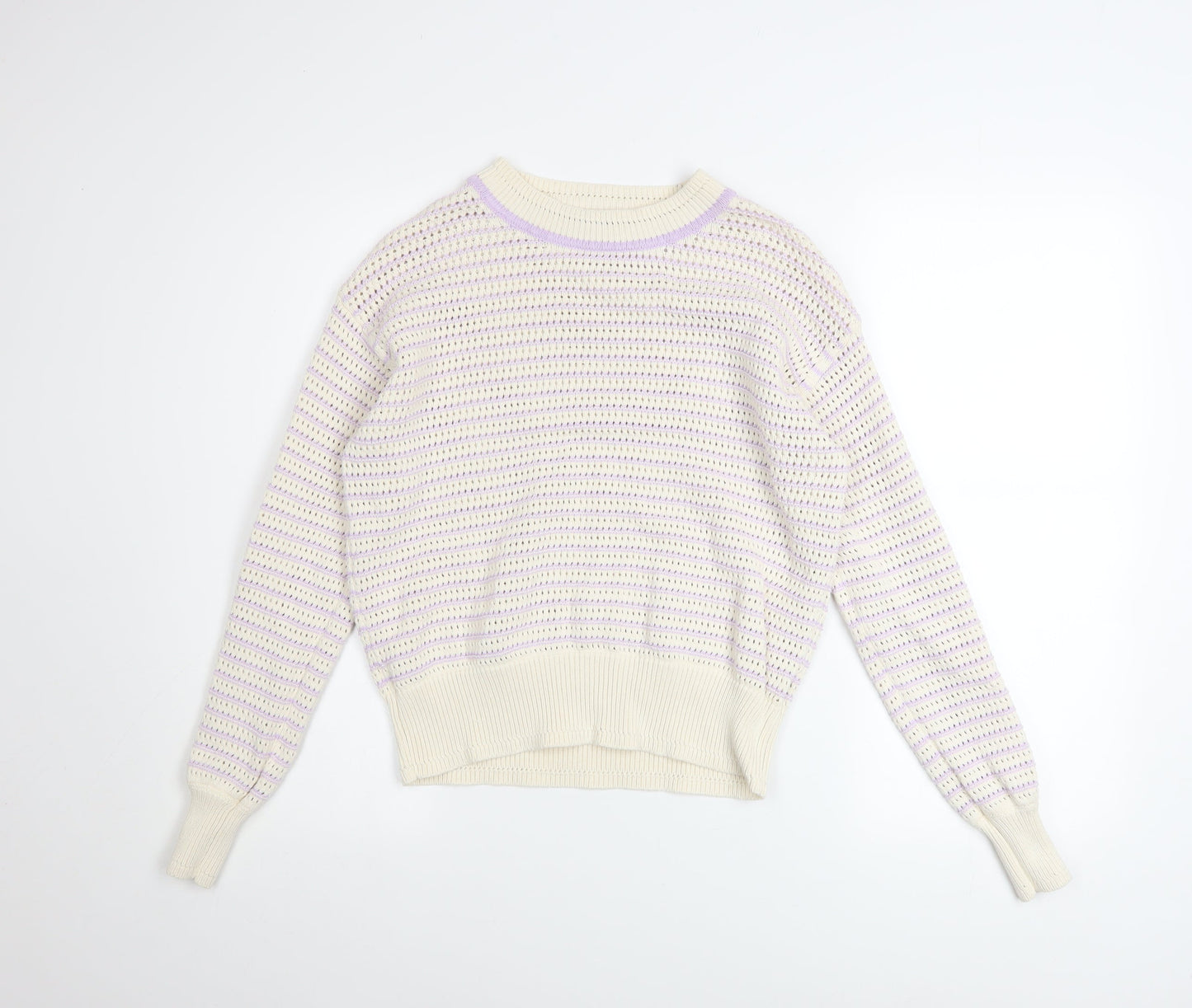 Womens UK Size S Marks and Spencer Ivory Pullover Jumper