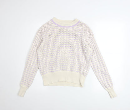 Womens UK Size S Marks and Spencer Ivory Pullover Jumper
