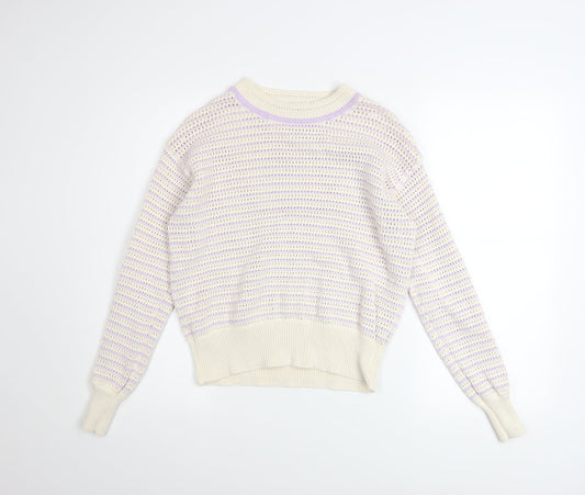 Womens UK Size S Marks and Spencer Ivory Pullover Jumper