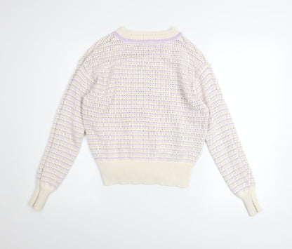 Womens UK Size S Marks and Spencer Ivory Pullover Jumper