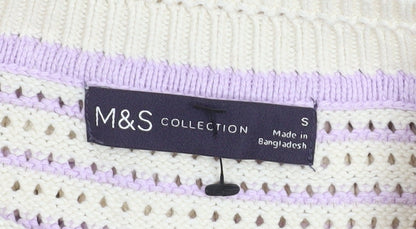Womens UK Size S Marks and Spencer Ivory Pullover Jumper