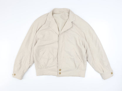 Mens UK Size 40 Austin Reed Beige Bomber Jacket