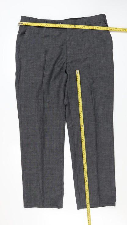 Mens UK Size 38 in Karl Jackson Regular Fit Dress Pants Grey Trousers