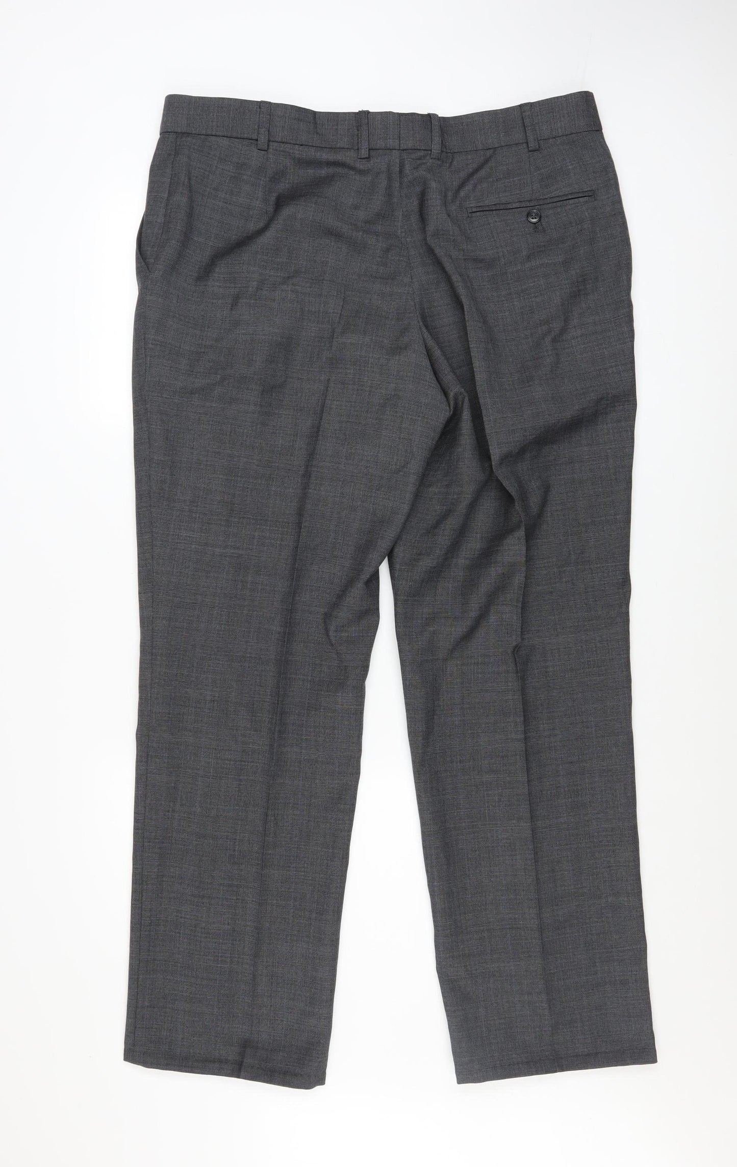 Mens UK Size 38 in Karl Jackson Regular Fit Dress Pants Grey Trousers