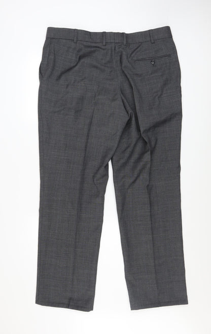 Mens UK Size 38 in Karl Jackson Regular Fit Dress Pants Grey Trousers