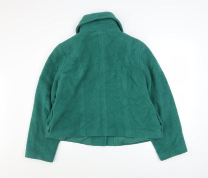 Womens UK Size 18 Marks and Spencer Green Overcoat