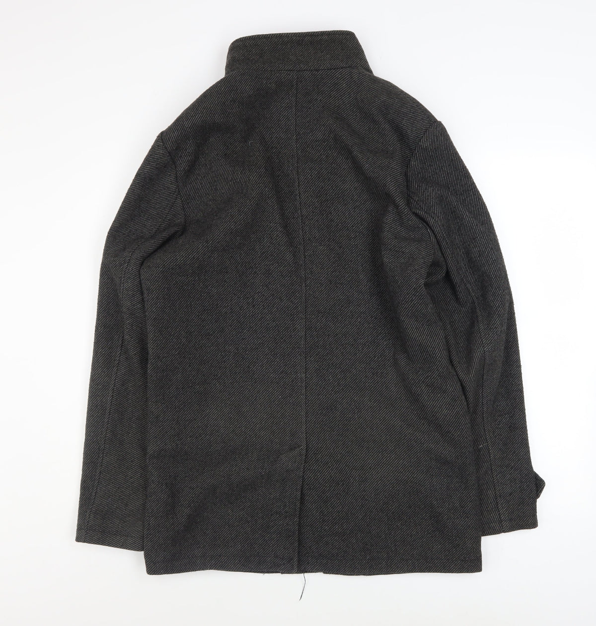 Mens UK Size S F&F Grey Overcoat