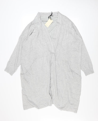 Womens UK Size 24/26 Capsule Grey Cardigan Jumper