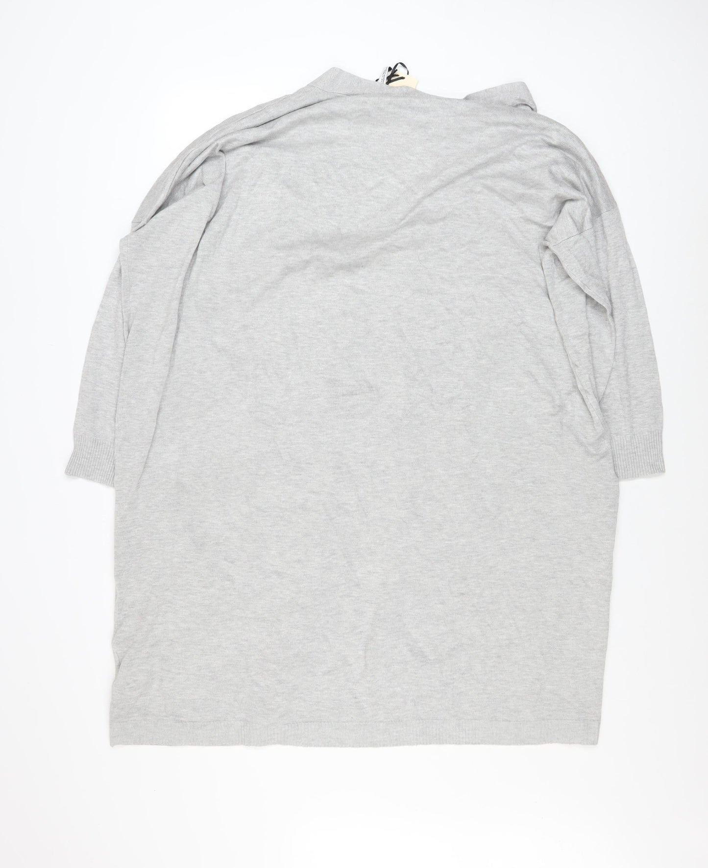 Womens UK Size 24/26 Capsule Grey Cardigan Jumper