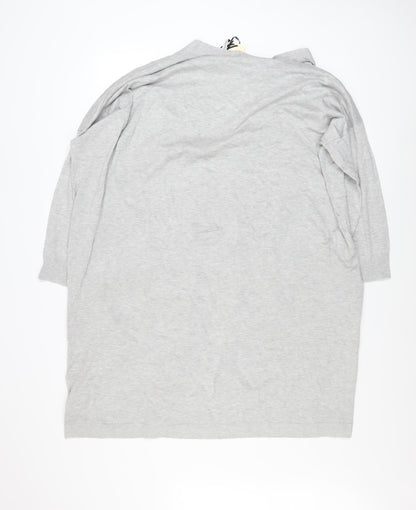 Womens UK Size 24/26 Capsule Grey Cardigan Jumper