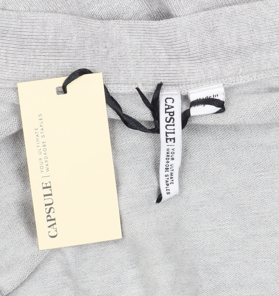 Womens UK Size 24/26 Capsule Grey Cardigan Jumper