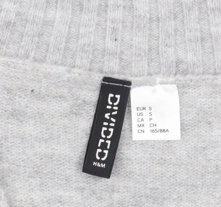 Womens UK Size S H&M Grey Pullover Jumper
