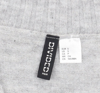Womens UK Size S H&M Grey Pullover Jumper