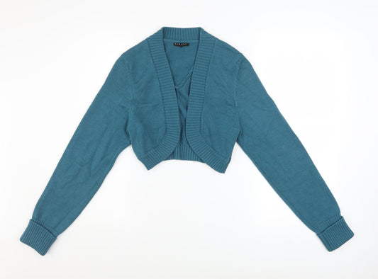 Womens UK Size L Sisley Blue Cardigan Jumper