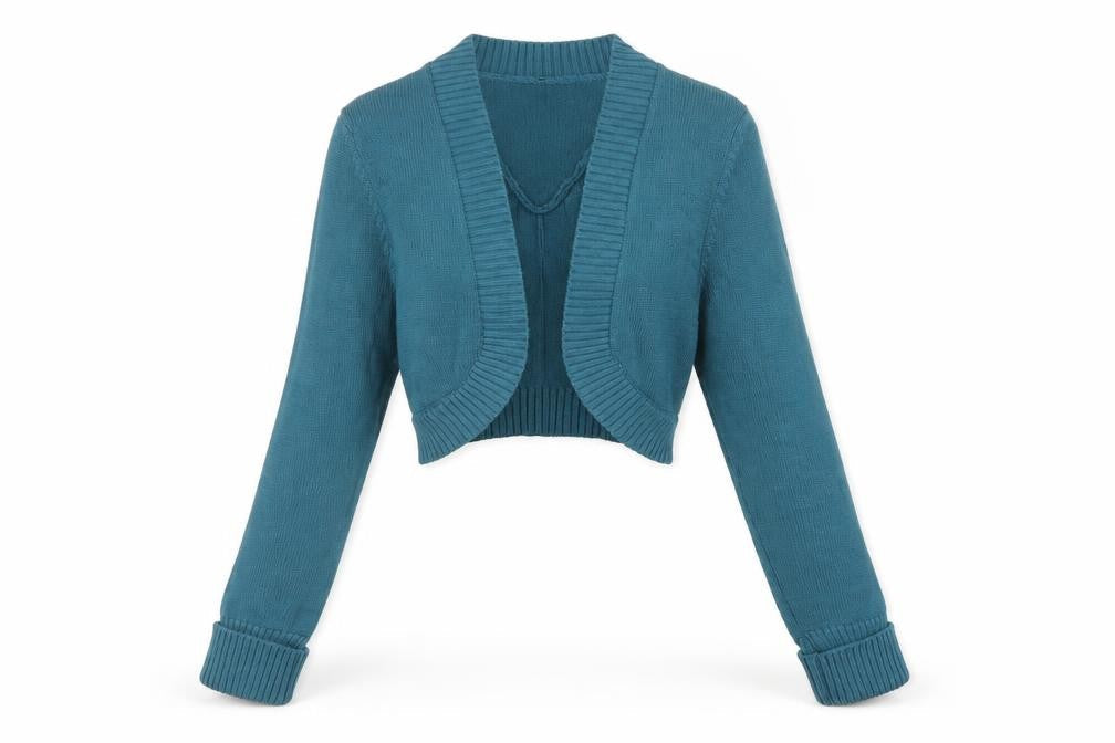 Womens UK Size L Sisley Blue Cardigan Jumper