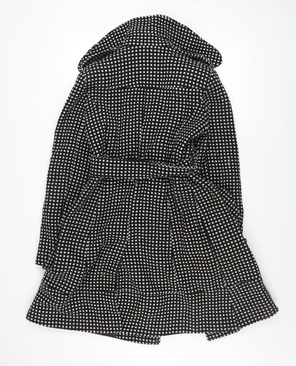 Womens UK Size 12 Et Vous Black Trench Coat