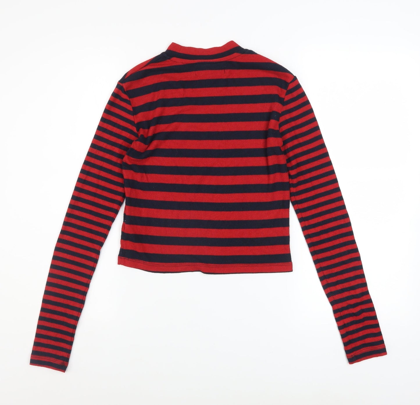 Womens UK Size S Superdry Red Cropped T-Shirt