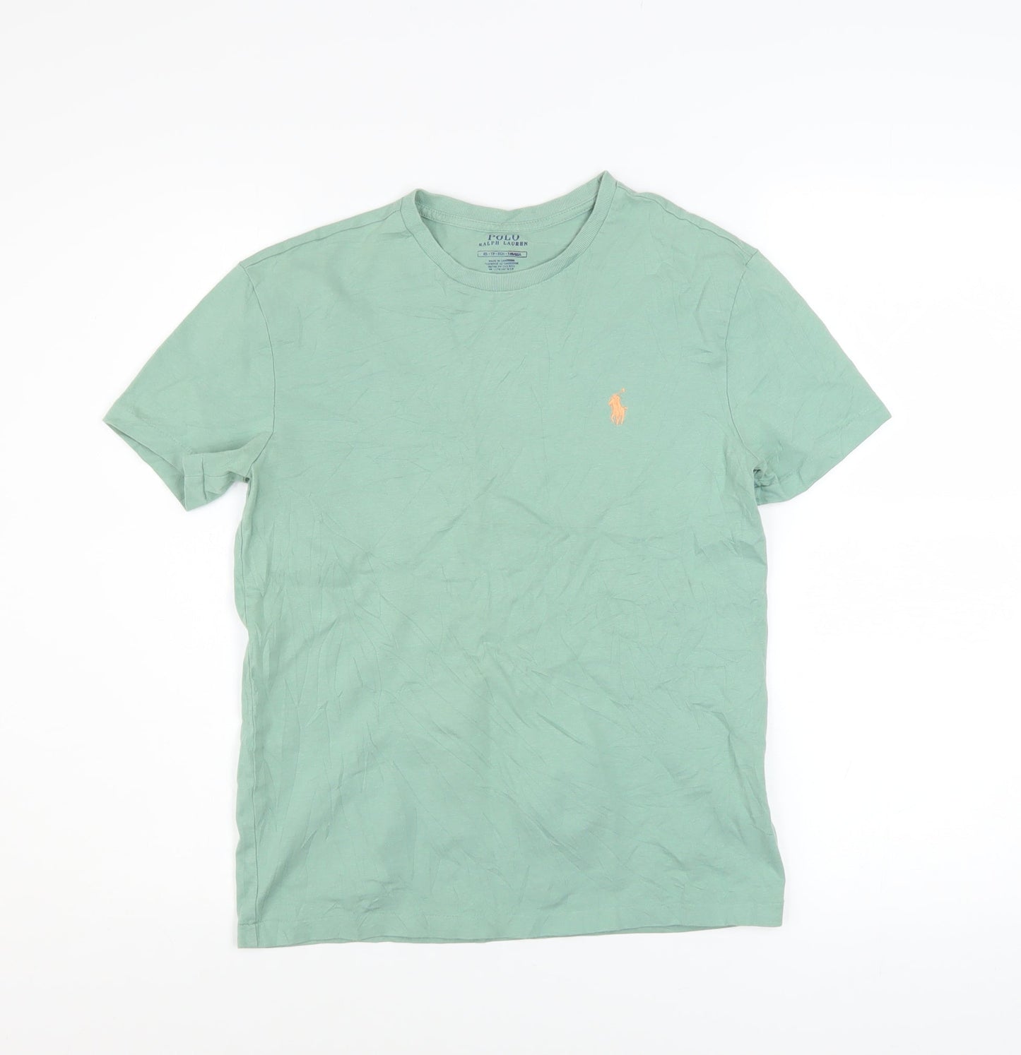 Boys UK Size XS Ralph Lauren Green Basic T-Shirt