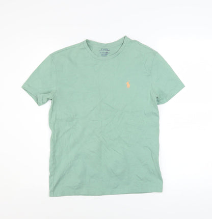 Boys UK Size XS Ralph Lauren Green Basic T-Shirt